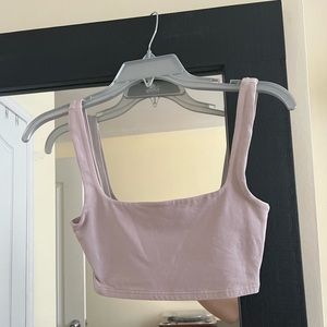 Aritzia Babaton Pink Crop Top - image 1